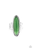 Stone Mystic - Green Ring - Paparazzi Accessories