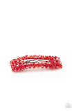 No Filter - Red Hair Clip - Paparazzi Accessories