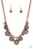 Meadow Masquerade - Copper Necklace - Paparazzi Accessories