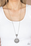 Desert Pools - Silver Necklace - Paparazzi Accessories