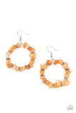 Going for Grounded - Orange Earrings - Paparazzi Accessories