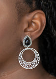 exotic-escape-black-clip-on-earrings-paparazzi-accessories