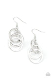 Fiercely Fashionable - White Earrings - Paparazzi Accessories