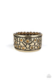 Pick Up The Pieces - Brass Ring - Paparazzi Accessories