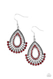 Castle Collection - Red Earrings - Paparazzi Accessories
