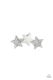 Dont Get Me STAR-ted!- Silver Hair Clip - Paparazzi Accessories