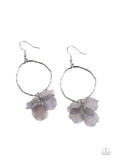 Petals On The Floor - Silver Earrings - Paparazzi Accessories