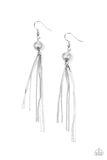 SLEEK-ing Revenge - Silver Earrings - Paparazzi Accessories