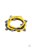 woodnt-count-it-yellow-bracelet-paparazzi-accessories