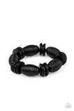 Caribbean Castaway - Black Bracelet - Paparazzi Accessories