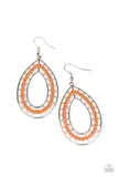 Fruity Fiesta - Orange Earrings - Paparazzi Accessories