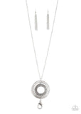 Circle Back To That - Silver Lanyard - Paparazzi Accessories