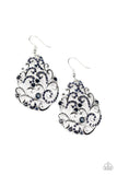 Winter Garden - Blue Earrings - Paparazzi Accessories