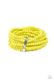 Thank Me LAYER - Yellow Bracelet - Paparazzi Accessories