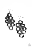Scattered Shimmer - Black Earrings - Paparazzi Accessories