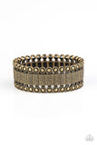 Rustic Rhythm - Brass Bracelet - Paparazzi Accessories