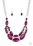 Law of the Jungle - Purple Necklace - Paparazzi Accessories
