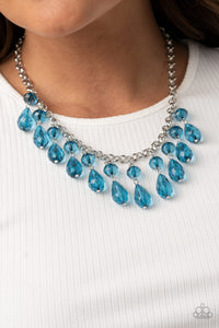 Crystal Enchantment - Blue Necklace - Paparazzi Accessories
