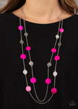 Ocean Soul - Pink Necklace - Paparazzi Accessories