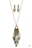 It’s Beyond MACRAME! - Green Necklace - Paparazzi Accessories