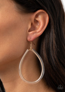 Just ENCASE You Missed It - Gold Earrings - Paparazzi Accessories