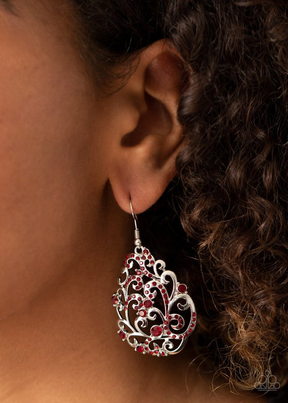 winter-garden-red-earrings-paparazzi-accessories