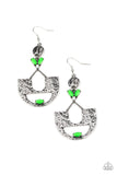Modern Day Mecca - Green Earrings - Paparazzi Accessories