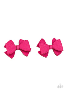 Dont BOW It - Pink Hair Clip - Paparazzi Accessories