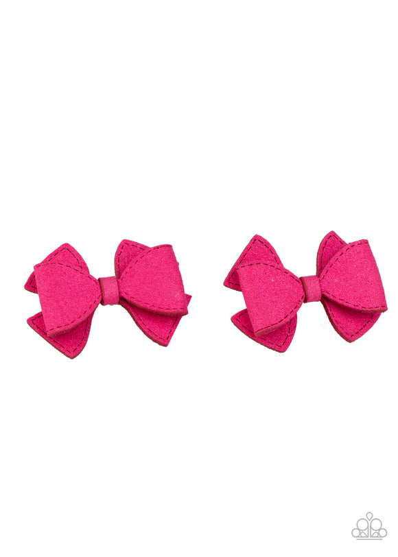 Dont BOW It - Pink Hair Clip - Paparazzi Accessories