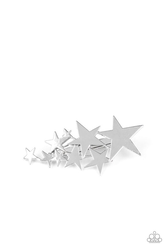 She STAR-ted It! - Silver Hair Clip - Paparazzi Accessories