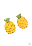 PINEAPPLE Of My Eye - Yellow Hair Clip - Paparazzi Accessories