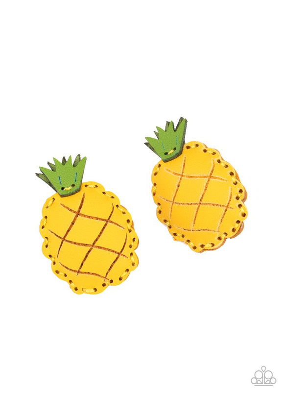 pineapple-of-my-eye-yellow-hair-clip-paparazzi-accessories
