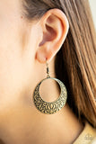 Secret Groves - Brass Earrings - Paparazzi Accessories