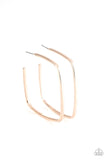 Brazen Beauty - Rose Gold Earrings - Paparazzi Accessories