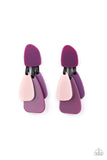 all-faux-one-purple-post earrings-paparazzi-accessories