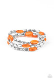 Sorry to Burst Your BAUBLE - Orange Bracelet - Paparazzi Accessories
