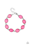 Nice Stonework - Pink Bracelet - Paparazzi Accessories