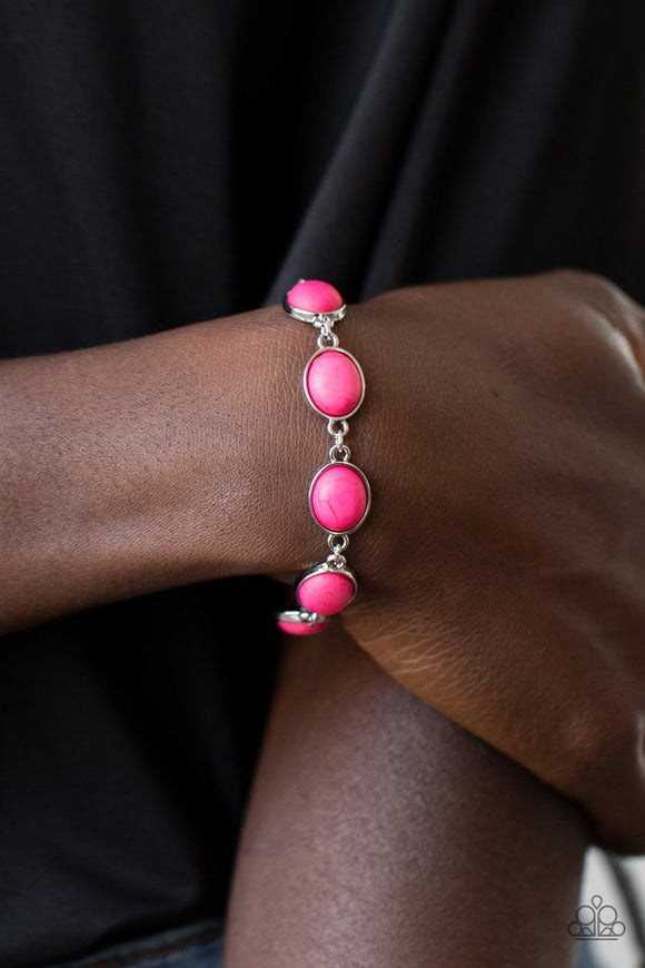 nice-stonework-pink-bracelet-paparazzi-accessories