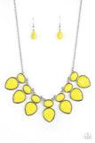 Modern Masquerade - Yellow Necklace - Paparazzi Accessories