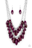 Palm Beach Beauty - Purple Necklace - Paparazzi Accessories