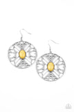 Southwest Walkabout - Yellow Earrings - Paparazzi Accessories