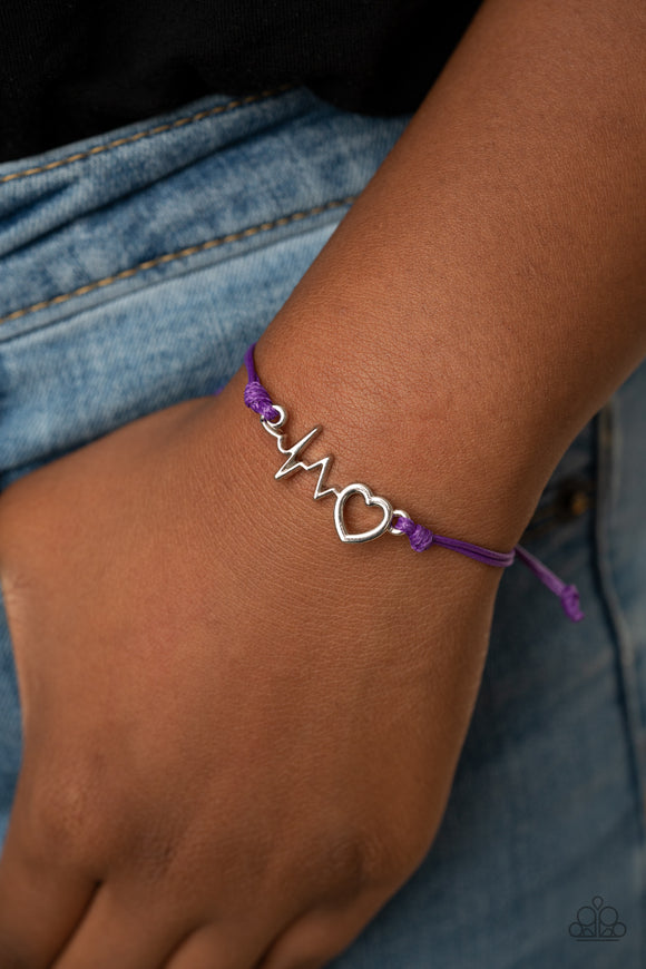 Cardiac Couture - Purple Bracelet - Paparazzi Accessories