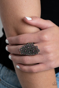 Youre a Sunflower - Pink Ring - Paparazzi Accessories