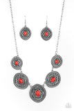 Alter ECO - Red Necklace - Paparazzi Accessories