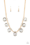 GLOW-Getter Glamour - Gold Necklace - Paparazzi Accessories
