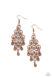 Chandelier Cameo - Copper Earrings - Paparazzi Accessories