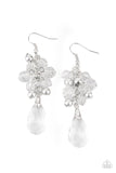 Before and AFTERGLOW - White Earrings - Paparazzi Accessories