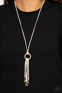 Feel at HOMESPUN - White Necklace - Paparazzi Accessories