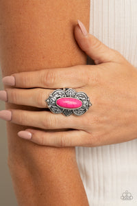 Lotus Oasis - Pink Ring - Paparazzi Accessories