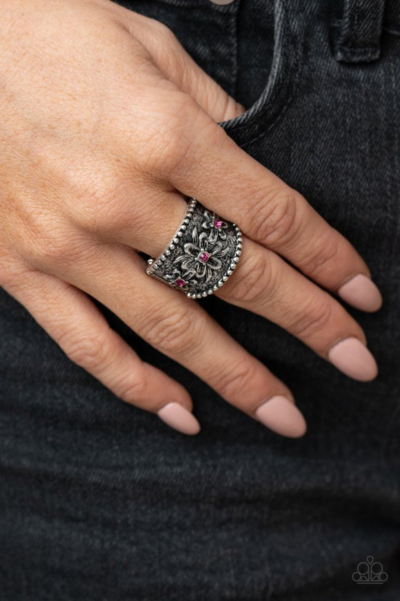tropical-nights-pink-ring-paparazzi-accessories